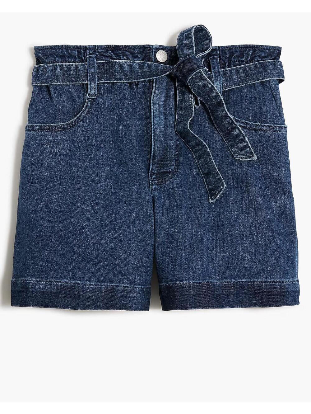 J.Crew High-Rise Paperbag Waist Denim Shorts - Size 28 - Picture 1 of 5